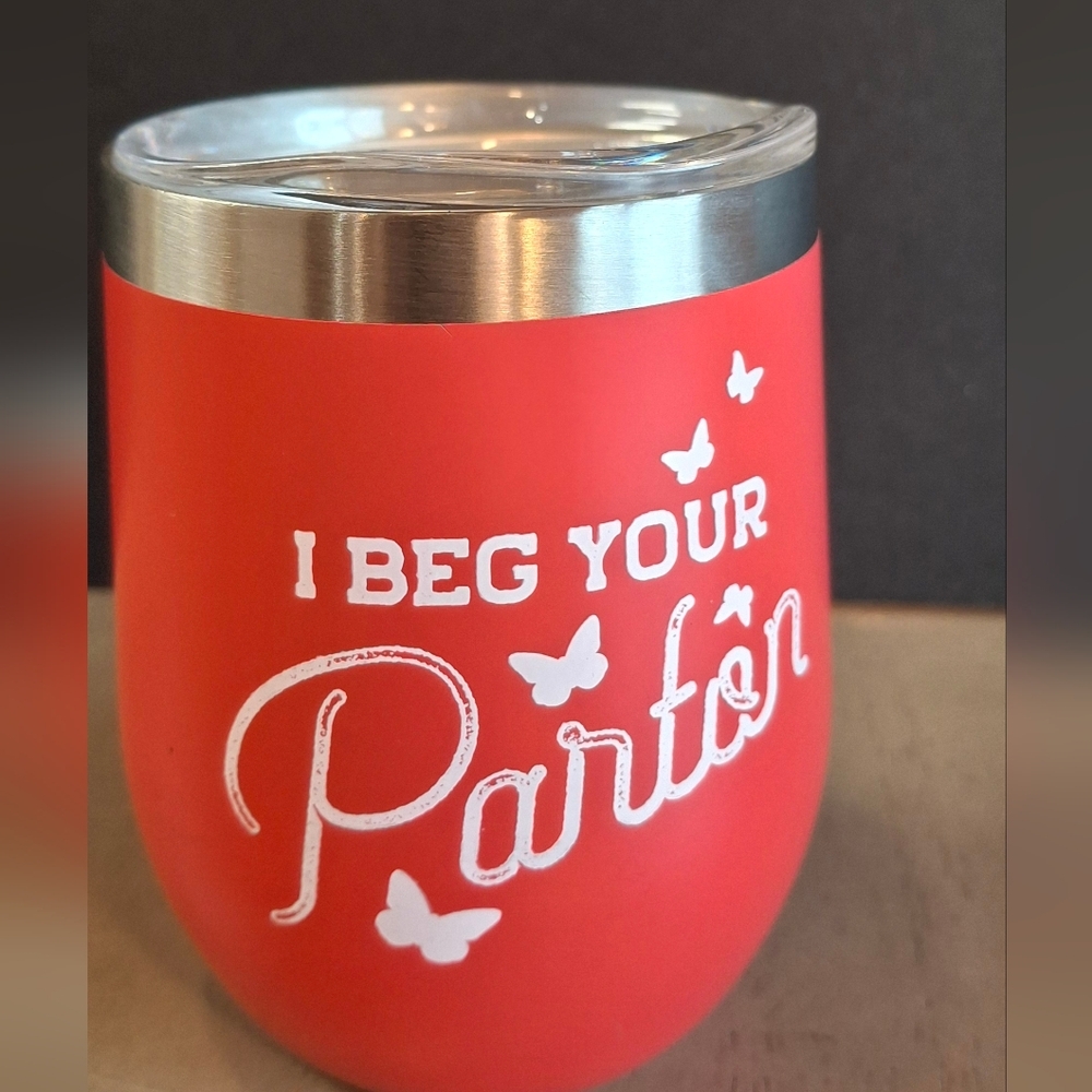 Red Insulated Tumbler with Lid